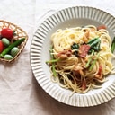 じゃこと小松菜のパスタ〜梅風味〜